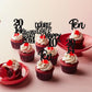 30Pcs Black 10Th Birthday Cupcake Toppers Glitter Ten Happy 10Th Straight Outta 2014 Cupcake Picks For Cheers To 10 Years 10Th B