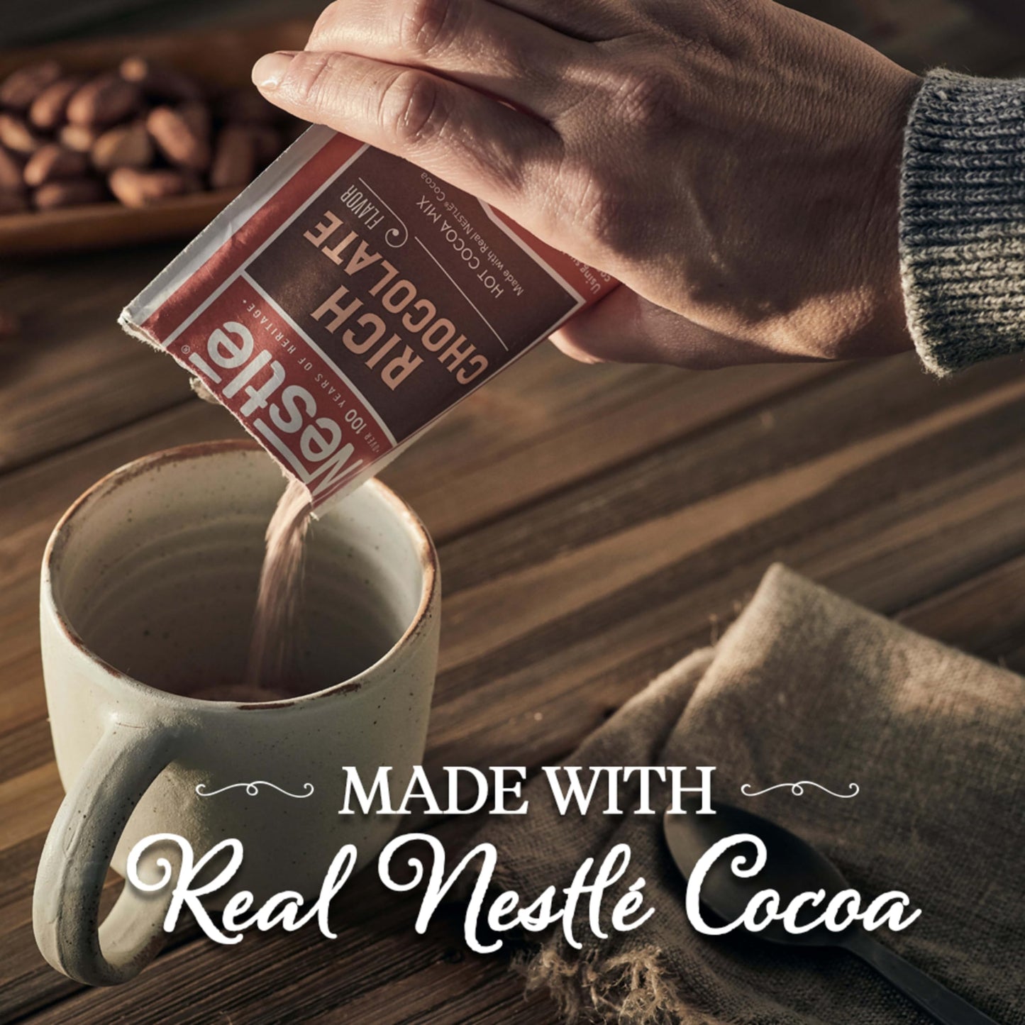 Nestle Hot Cocoa Mix Packets, Rich Chocolate Flavor, 50 Count, 0.71 oz Each, Bulk Pack
