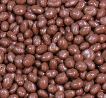 QUEEN CITY CANDY CAVE Milk Chocolate Covered Raisins, 1 Pound, Light Brown, Juicy and Plump Chocolate Raisins
