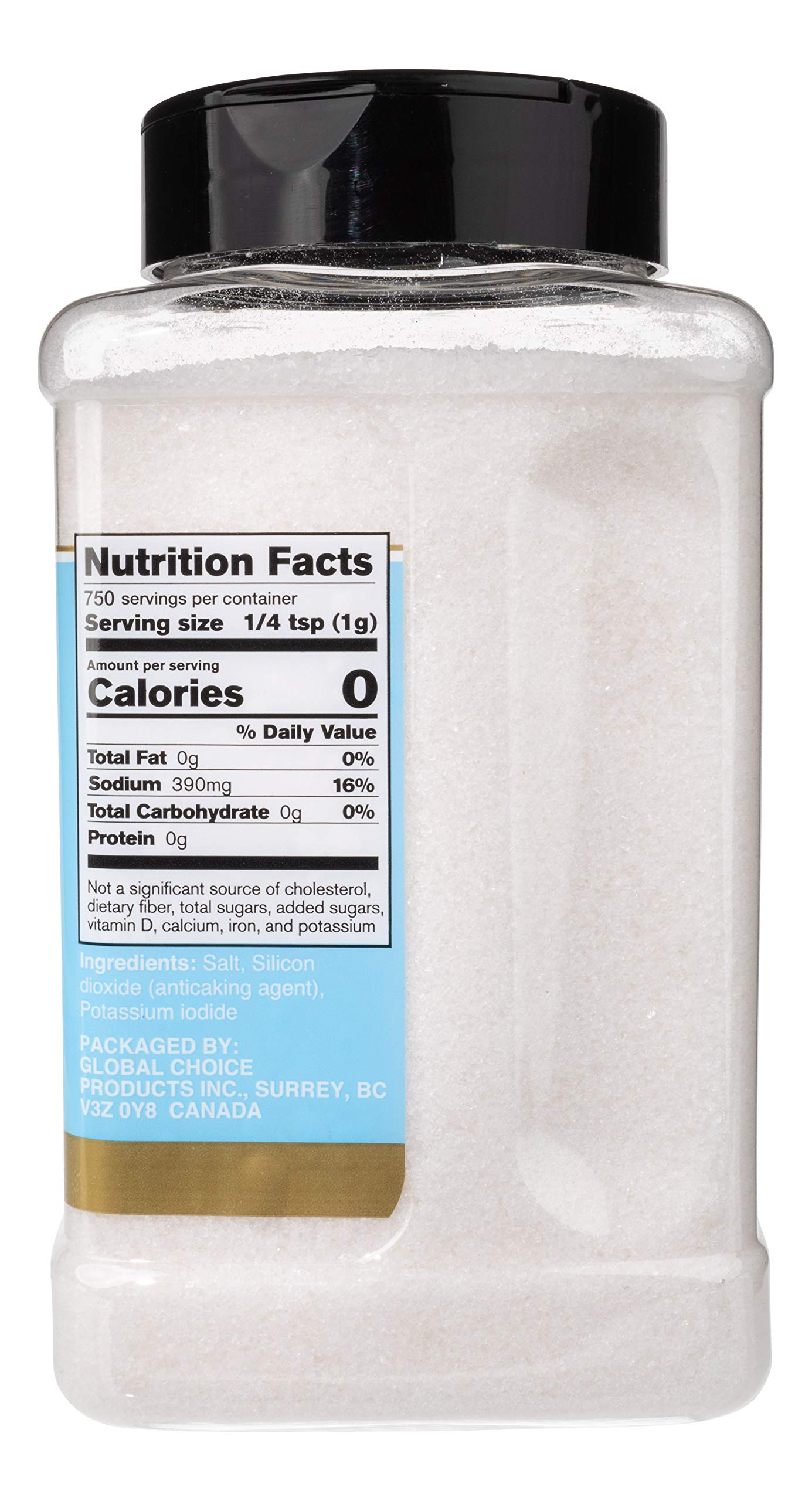 Sundhed Iodized Table Salt in Refill | 750 Grams (26.45 oz) | Kosher Certified - Gourmet Salt