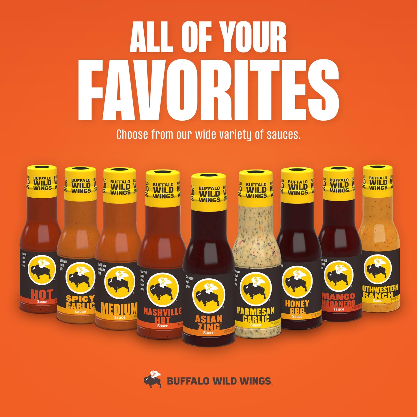 Buffalo Wild Wings Asian Zing Sauce, 12 fl. oz., Perfect Dipping Sauce, Chicken Marinade, Stir Fry Sauce and Wing Seasoning, Del