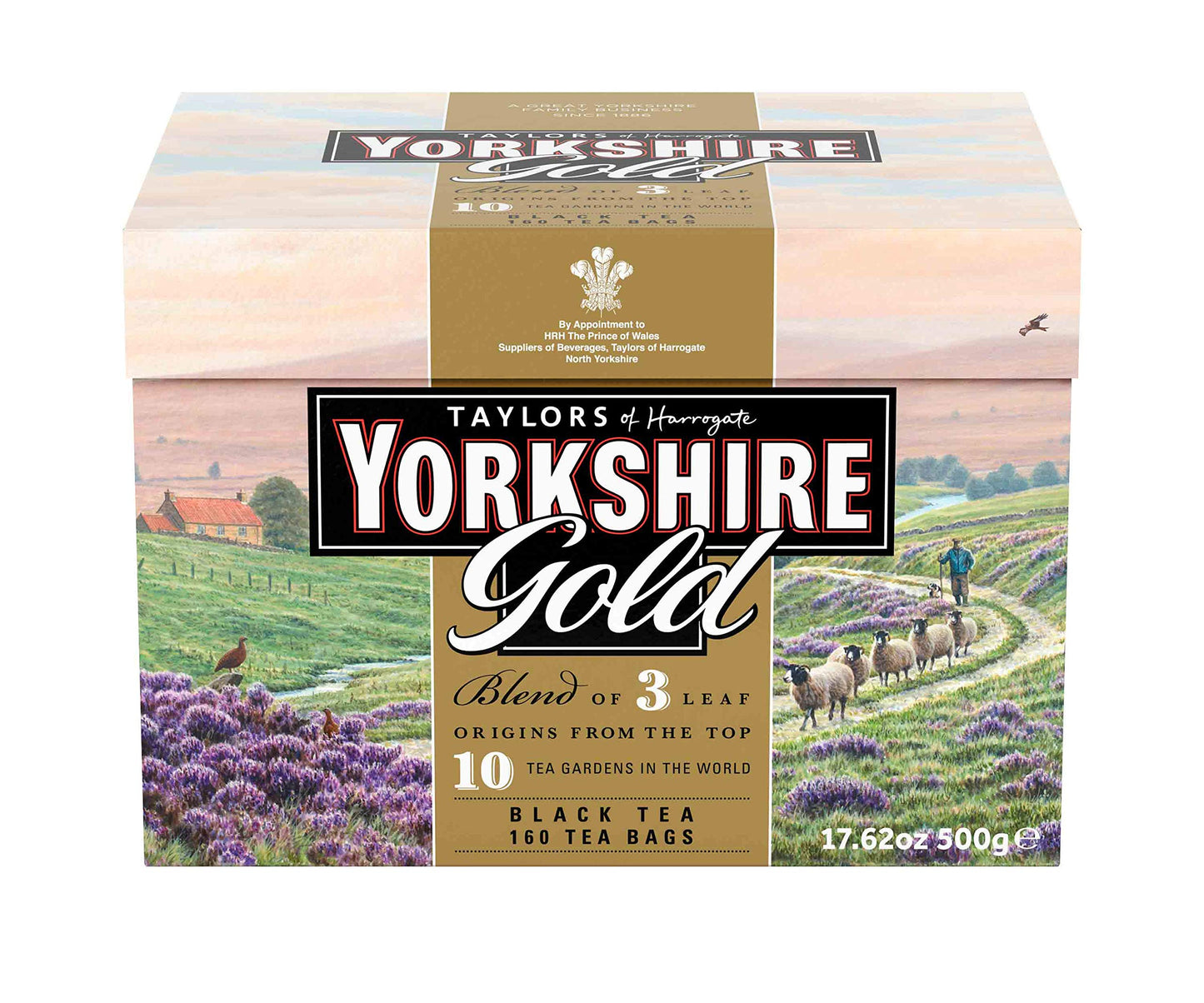 Yorkshire Tea Taylors of Harrogate Yorkshire Gold Tea Bags, 160 Count (Pack of 6) - Gold