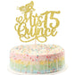 Rsstarxi Cake Topper, Mis Quince 15, Glitter Design 3 Gold, Cardstock, Happy 15th Birthday Party Decorations