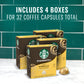 Starbucks Vertuo Coffee Pods, Vanilla Flavor, 32-Count, Brews 7.8 oz, Model DAC-1843, 8 Ounce (Pack of 4)