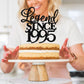 Rssta i Cake Topper, Legend Since 1995, Glitter Design, Black, for 30th Birthday, Wedding Anniversary Party, Model XM310-black 1993