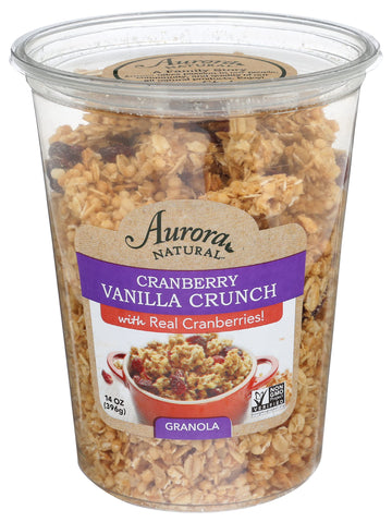 Aurora Products Cranberry Vanilla Granola, 14 oz