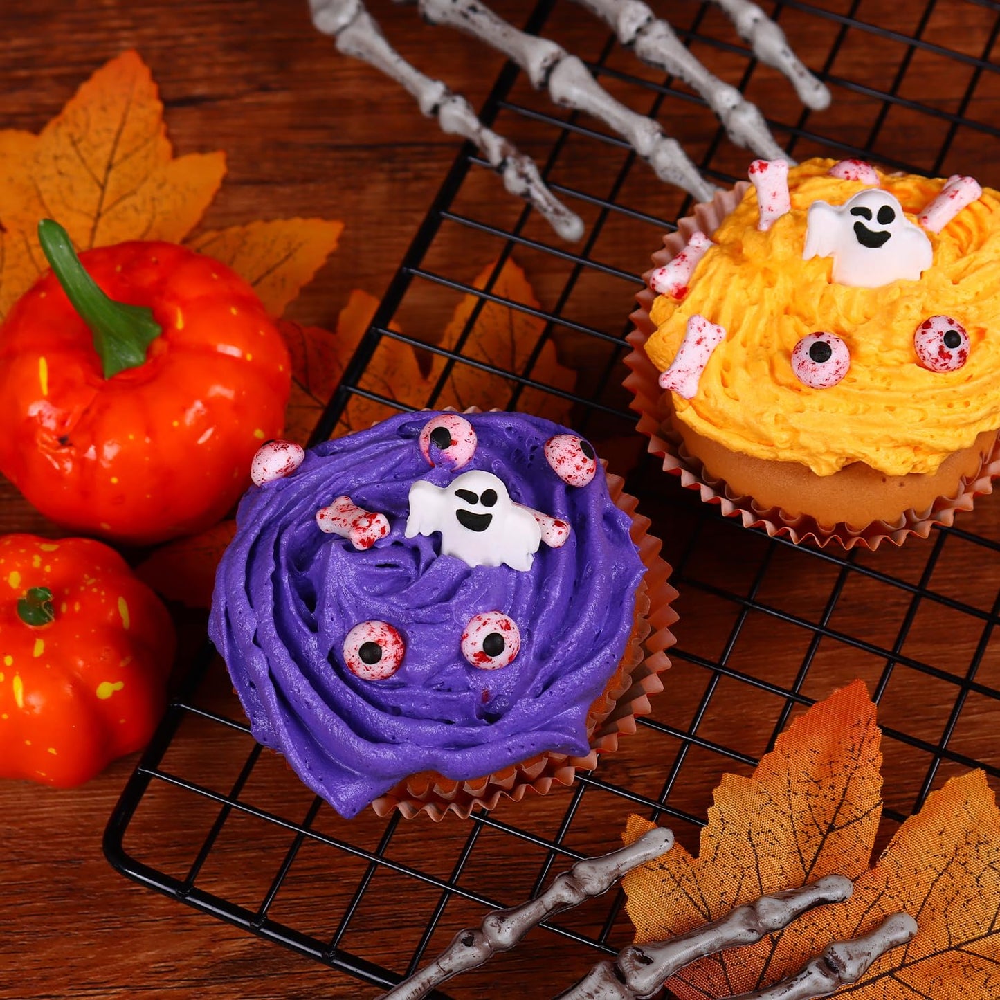 Bloody Eyeball Sprinkles For Cake Decorations Red Dog Bones Sprinkles Edible Candy Eyeball For Cupcake Topper Ice Cream Candy Co