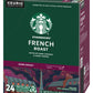 Starbucks K-Cup Pods French Roast Dark Roast Coffee 24 CT (Pack of 2)