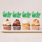 Ercadio 24 Pack St Patrick'S Day Lucky One Cupcake Toppers Four Leaf Lucky One Cupcake Toppers St. Patrick 1St Cupcake Picks For