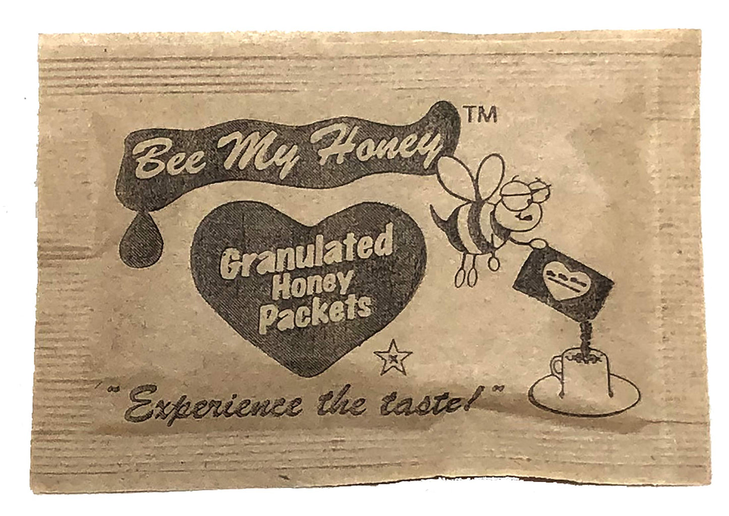 Bee My Honey Pure Granulated Honey Packets Individual Honey Crystal Packets (120)