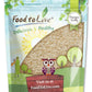 Food To Live - Hulled Sesame Seeds, 4 Pounds Whole Raw White Sesame Seeds, Kosher And Vegan, Unroasted, Bulk Sesame. High In Magnesium, Iron, And Calcium.