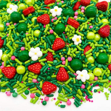 Strawberry Fields Sprinkle Mix By Simply Sucr   | Strawberry Shortcake Sprinkles | High Quality Sprinkles | Strawberry Sprinkles