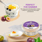 52USA Passion Fruit Popping Boba (1000g)  Bursting Popping Pearls for Bubble Tea  Beverages  Sweets  Ice Cream  Shakes  Desserts & Smoothies Topping  1.1 Pound (Pack of 2)