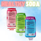 NO CAP! Soda Pop, Healthy Soda Alternative, Zero Sugar, Caffeine Free, Vegan, 12 oz Cans, Variety Pack, 12 Pack