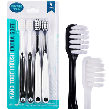 Extra Soft Toothbrush, Nano Toothbrush For Sensitive Gums, Extra Soft Toothbrushes Adult Sensitive Teeth, Ultra Soft Toothbrush 