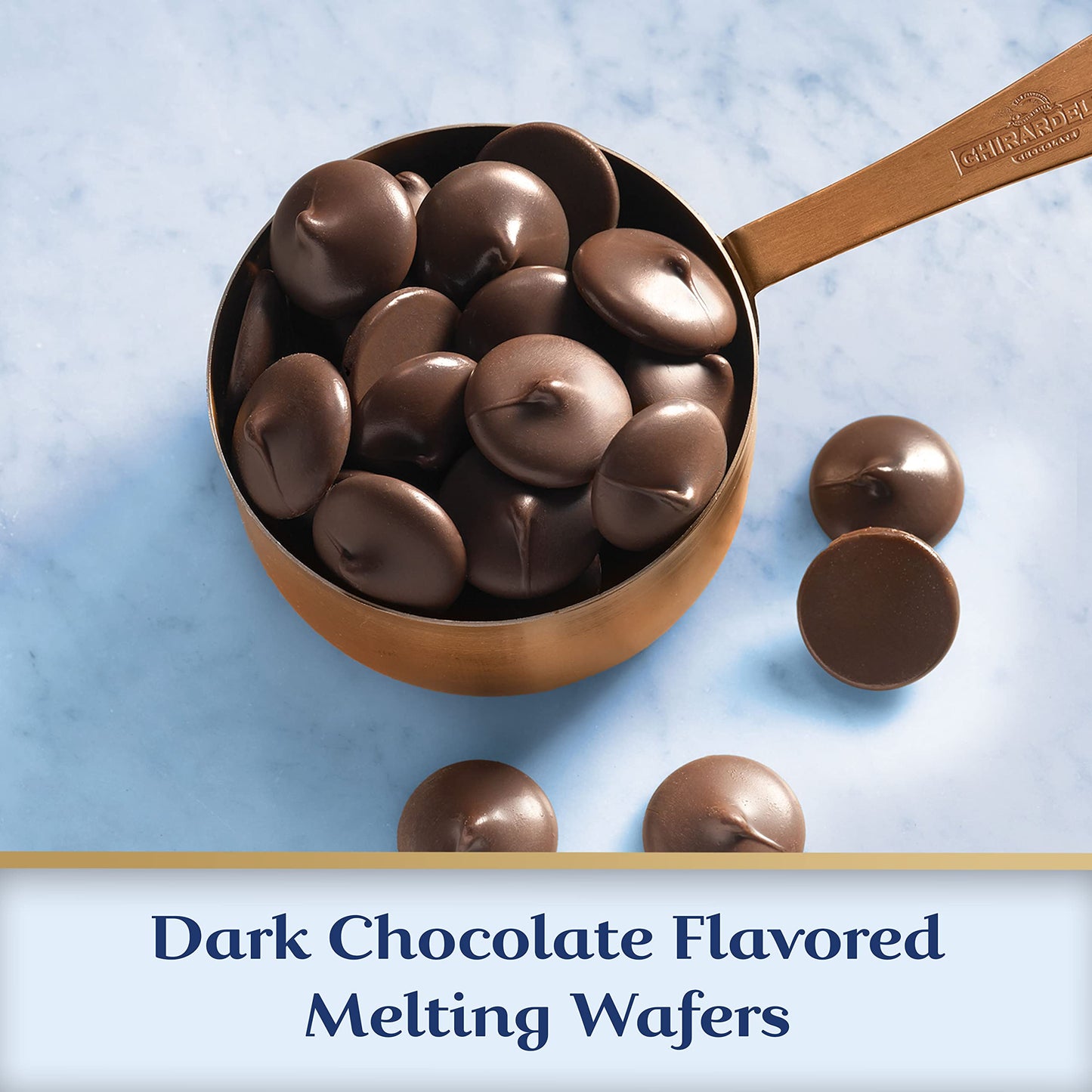Ghirardelli Chocolate Company Dark Chocolate Melting Wafers - 10 oz. (283.8g), 1 bag
