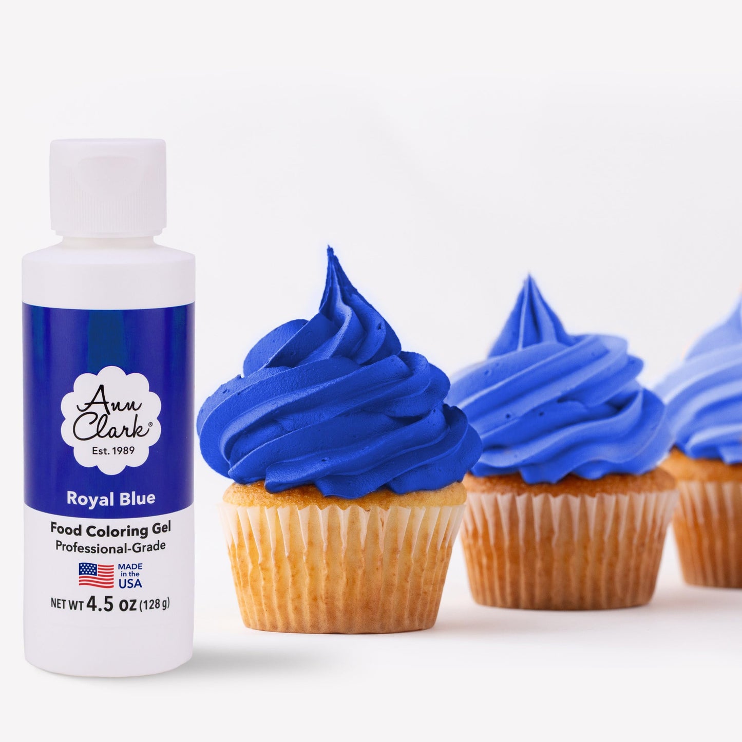 Ann Clark Royal Blue Food Coloring Gel, Large 4.5 oz Professional Grade Made in USA