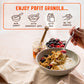 Pbfit Peanut Butter Protein Granola, 15G Plant-Based Protein 22% Dv, Made With Whole Grain Oats And Chia Seeds, Gluten Free, For