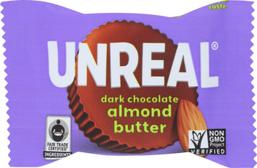 Unreal Dark Chocolate Almond Butter Cups 0.53 Oz