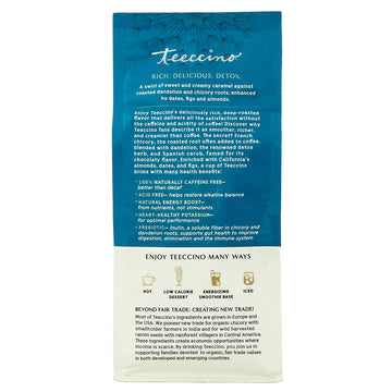 Teeccino Dandelion Caramel Nut Herbal Coffee, Caffeine-Free, Gluten-Free, Acid-Free, 10 oz (Pack of 3)