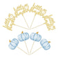 Gyufise 24Pcs Little Pumpkin Cupcake Toppers Blue Pumpkin Cake Toppers Gender Reveal Cake Decorations For Thanksgiving Birthday
