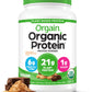 Orgain Organic Vegan Protein Powder, Chocolate Peanut Butter - 21G Plant Protein, 6G Prebiotic Fiber, Low Net Carb, No Lactose Ingredients, No Added Sugar, Non-Gmo, For Shakes & Smoothies, 2.03 Lb