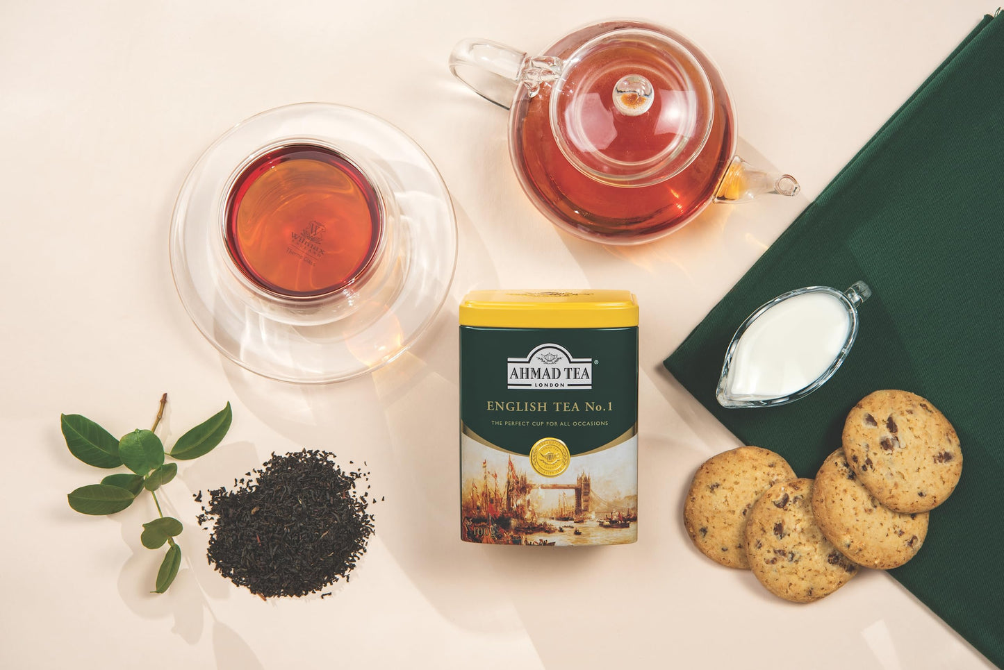 Ahmad Tea Caddy Gift Tin, English Scene, 100 Gram, English Tea No.1