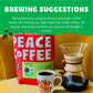 Peace Coffee Morning Glory Signature Blend | 5 Lb Whole Bean Light Roast | Organic Fair Trade | Smooth, Mild Flavor | Shade Grow