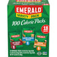 Emerald Nuts Mixed Nuts Variety Pack 18Ct (1-Pack) , 100-Calorie Individual Packs , Features Dry Roasted Almonds, Natural Almonds & Walnuts, And Roasted & Salted Cashews