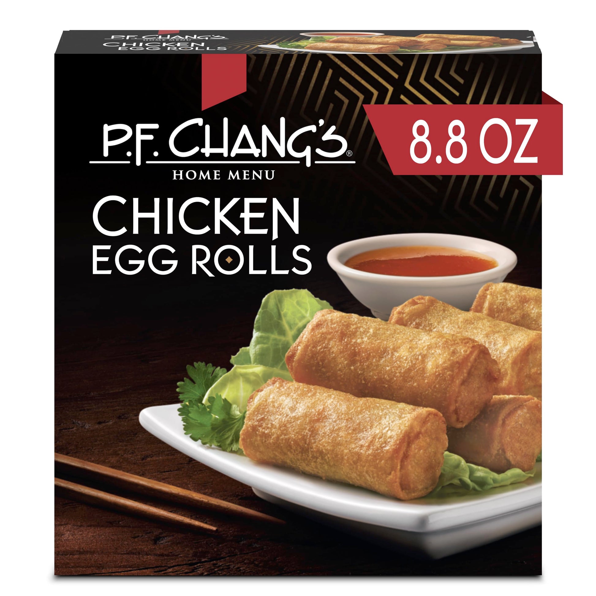 P.F. Changs Home Menu Chicken Egg Rolls, Frozen Appetizer, 8.8 OZ