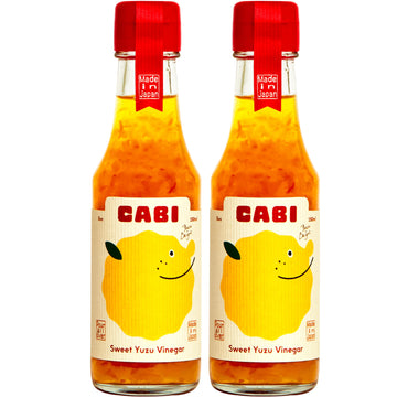 Cabi Sweet Yuzu Vinaigrette (Pack of 2) - Aromatic Japanese Rice Vinegar Condiment - Artisanal Koji Fermented Umami Vegan Salad 