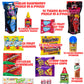 Tigers Blood Pickle Kit With Blue Raspberry Pickle With Takis, Fruit Rollup And Mexican Candysimilar To The Chamoy Pickle Kit Fo