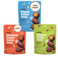 Realsy Pitted & Stuffed Medjool Dates, Organic Dates With No Sugar Added, Gluten-Free, Vegan, Good Source Of Fiber, Low Glycemic Index, All Natural Healthy Snack (Variety 6 Pack)