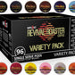 InfuSio Coffee Pods Variety Pack - 96 Count, 12 Medium & Dark Roast Blends, Compatible with Keurig 2.0 malt-inspired
