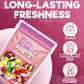 Freeze Dried Fruit Crunch Candy (Original, 4 Oz) Treat Gift Bag Strawberry, Green Apple, Grape, Lemon, Lime, And Orange