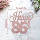Lingteer Happy 86Th Birthday Cake Topper - Cheers To 86Th Birthday 86 Years Old Birthday Party Cake Decorations Sign.