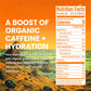 Juno JUNO ENERGY Limeade Still Drink - Sugar Free Electrolytes, Organic Caffeine, Vegan, Gluten Free, 12 Pack of 12oz