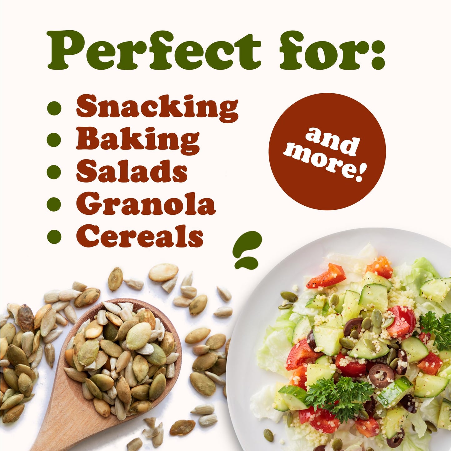 Food to Live Dry Roasted Sunflower and Pumpkin Seed Mix, 8 Pounds - Oven Roasted, No Oil added, Natural Snack, Rich in Protein,
