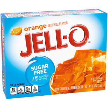 Jell-O Orange Gelatin Dessert Mix (0.60 Oz Boxes, Pack Of 6)