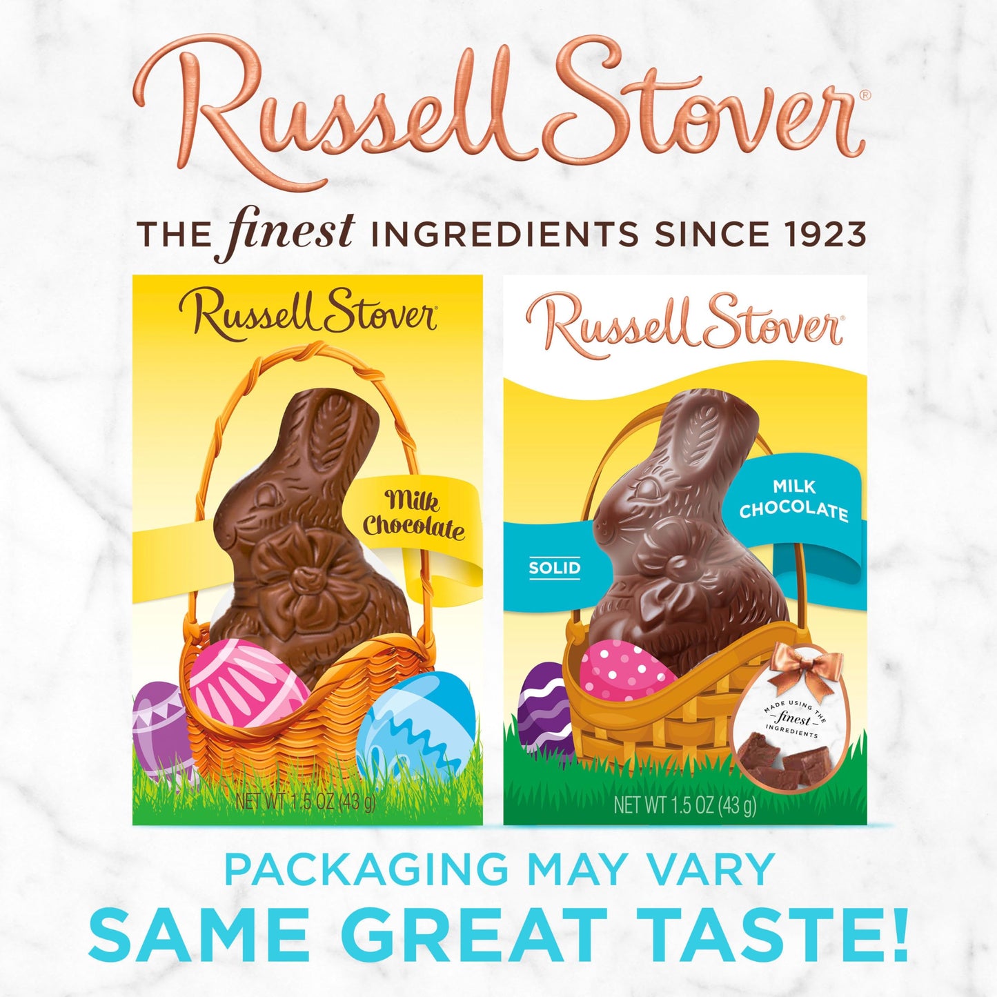 Russell Stover Milk Chocolate Solid Rabbit, 1.5 Ounce (Pack Of 24)