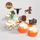 32 Pack Cowboy Cupcake Toppers Wild West Cowboy Hats Western Theme Happy Birthday Baby Shower Party Cake Decorations Supplies 2