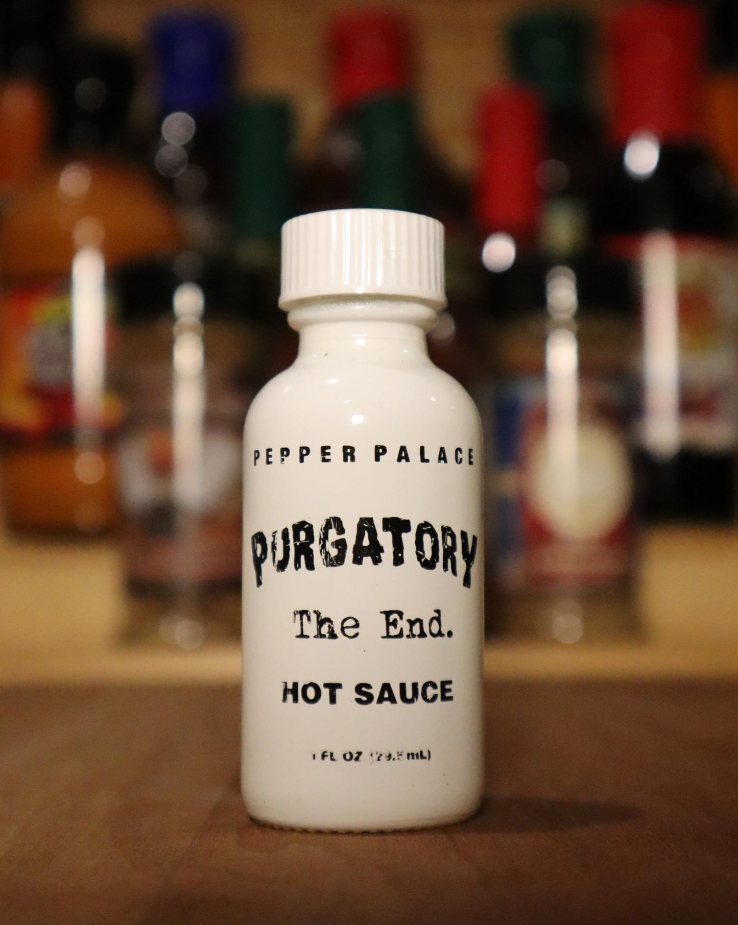 Pepper Palace Hot Sauce - The End: Purgatory, 6.2cm x 6.2cm x 20.1cm, Red