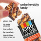 KIND ZERO Added Sugar Bars  Keto Snack  Peanut Butter Dark Chocolate  Good Source of Fiber  Gluten Free  Low Sugar  5g Protein  30 Count