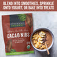 Viva Naturals Organic Cacao Nibs, 2 Lb - Certified Keto And Vegan Superfood, Perfect For Gluten Free Baking And Smoothie Topper,