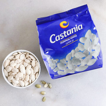 Castania Lebanese Pumpkin Seeds, No Additives, No Preservatives, Salty Snacks, 12Oz Bag