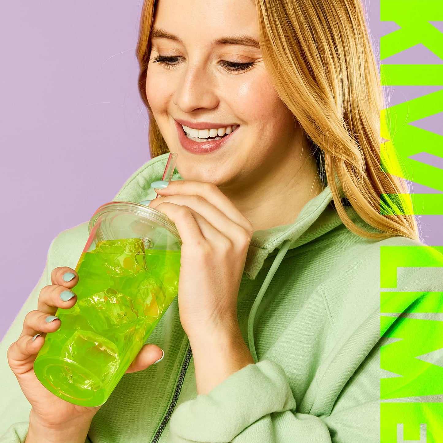 Wylers Light Singles To Go Powder Packets  Water Drink Mix  Watertok Kiwi Lime  96 Servings  8 Count x Pack of 12