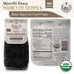 Morelli Squid Ink Pasta Fusilli (Rotini) - Organic Italian Pasta - Black Pasta Noodles - Durum Wheat Semolina - Nero Di Seppia M