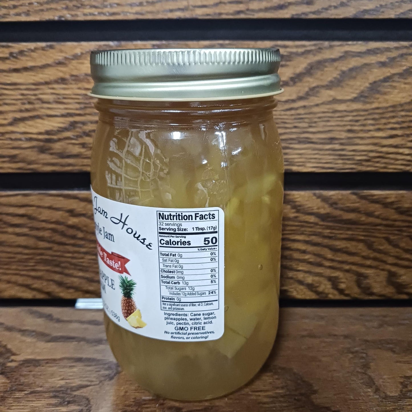 Homestyle Pineapple Jam - One Pint - Grandma'S Jam House