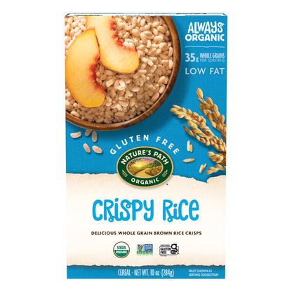 Natures Path Organic Crispy Rice Cereal, 10 oz (Pack of 1), Gluten Free, Non-GMO