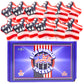 Sweetzo Red, White and Blue Star Suckers - 4th of July Individually Wrapped Lollipops, Standard Size